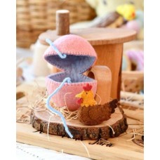 Felt Surprise Egg with Hen Inside